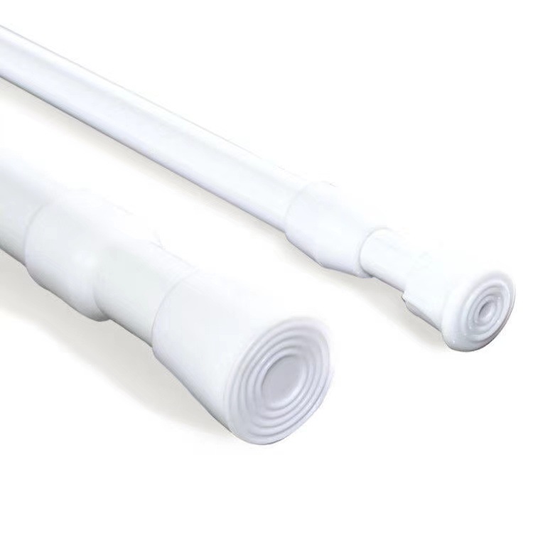 Ausziehbare Gardinenstange, 60–110 Cm, Spannstange, Kein Bohren Erforderlich, Dusche, Fenster, Weiß