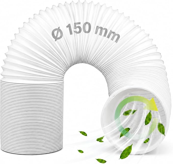 Tragbarer Klimaanlagenschlauch, 15 Cm Durchmesser, Abluftschlauch Für Mobile Klimaanlagen, Kompatibel Mit Lg, Delonghi Und Anderen Tragbaren Klimaanlagen