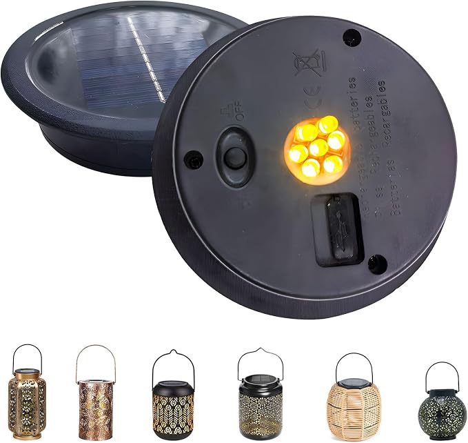 Ersatzteile Für 9,1/11 Cm Solarleuchten, 2 Ersatzabdeckungen Für Solarleuchten, 1200 Ma Ip65 Ersatz-solarmodul Für Gartenleuchten, Ersatz-solarabdeckung, Teile
