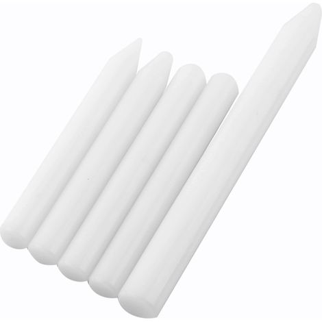 5 Stück Professionelle Nylon-stifte Zur Lackschadenfreien Ausbeultechnik Mit Klebefläche, Weiß