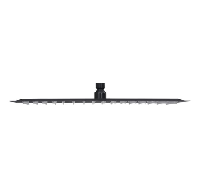 vidaXL Regenduschkopf Regenbrause Edelstahl 40x30 cm Rechteckig Schwarz, (1-tlg)