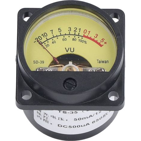 Vu-meter – Antistatischer Vibrationsverstärker, Lautstärkeregler Mit Hintergrundbeleuchtung Für Tonstudios Und Heimlautsprecher, 50 Ma, 12 V