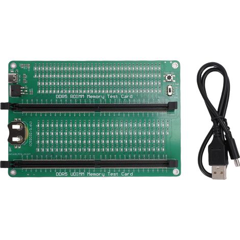 Ram-speichertesterkarte Mit Led-anzeige, Ddr5udmm Ddr5rdimm Diagnoseanalysator Für Desktop-server