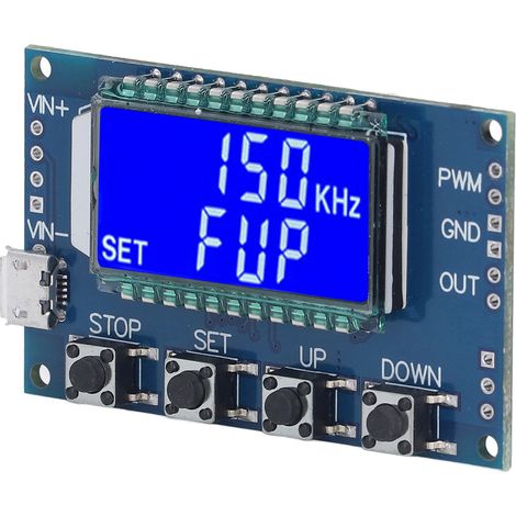 Pwm-rechteckimpulsgenerator-modul Mit Einstellbarer Frequenz Und Lcd-anzeige