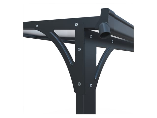 HOME DELUXE Vordach CUBIS - aus Aluminium (Komplettset), Überdachung für den Eingangsbereich, Haustür