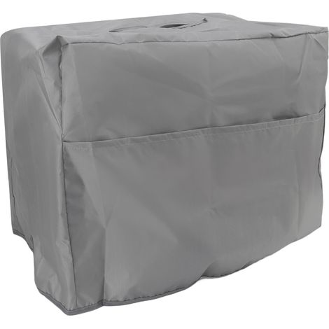 Wasserdichte Schweißerschutzhülle Aus 190t Silberfarbenem Polyester-taft Für Garten Und Balkon, 50 X 25 X 31 Cm / 19,7 X 9,8 X 12,2 Zoll, Grau
