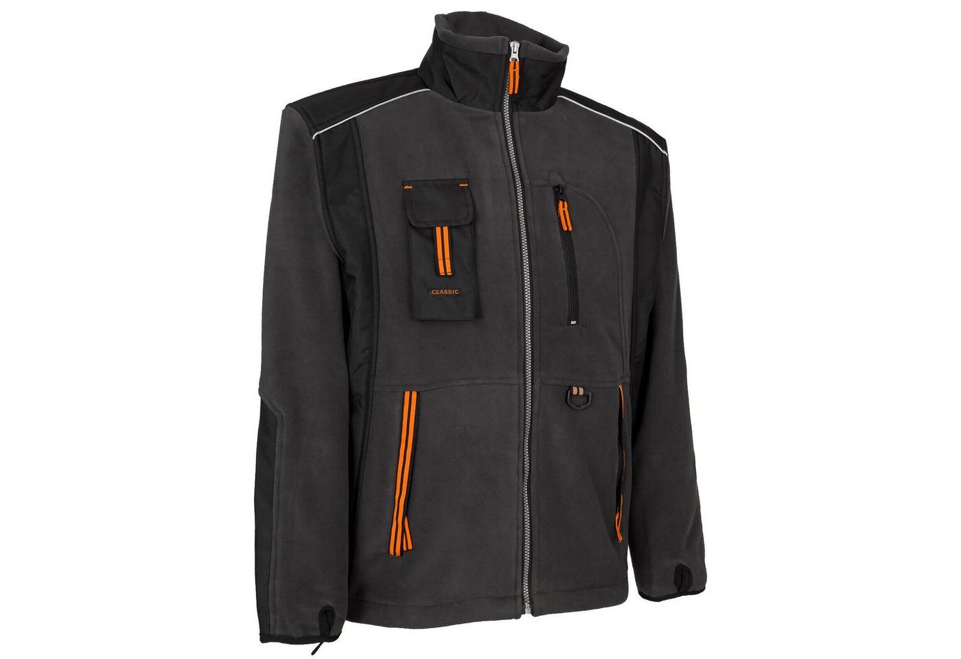 Artmas Arbeitsjacke Warme Fleecejacke Arbeitsjacke Berufsjacke Schwarz-Grau (POL-CLAS) Bild 2