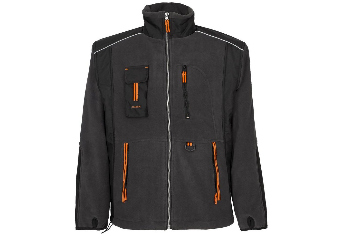 Artmas Arbeitsjacke Warme Fleecejacke Arbeitsjacke Berufsjacke Schwarz-Grau (POL-CLAS) Bild 4