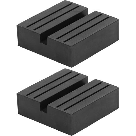 Universeller Geteilter Rahmenschienenadapter, Gummipuffer, Gute Druckfestigkeit, Hebescheibe Für Die Autowartung, 2 Stück