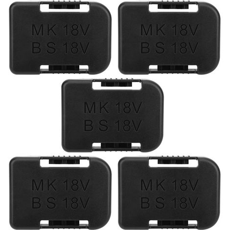 Spacnana Sicherer Batteriehalter Zur Batterieaufbewahrung, Klemm-/montagehalterung, Eckmontage, Abs + Pc, 9,5 X 7 X 2,5 Cm, Aufbewahrungsbehälter (schwarz)
