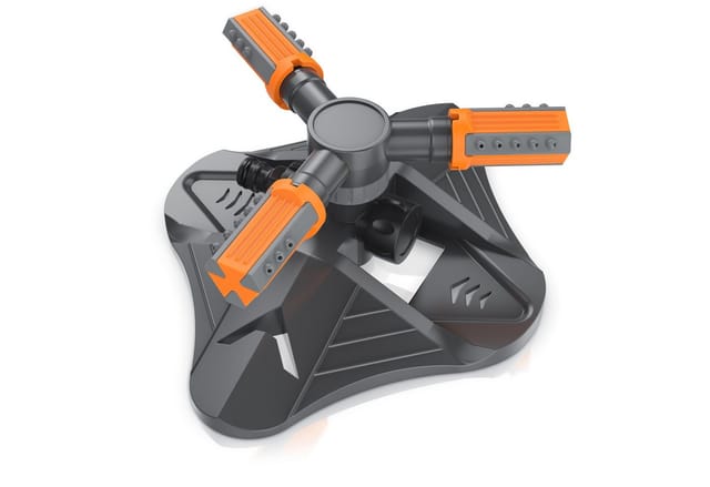 Brandson Kreisregner Garten Sprinkler, 360° Rasensprenger, 3 Arm Rasensnsprikler rotierend, 21 cm lang, (1-St), Sprenger Bewässerungssystem, Bewässerungsanlagen, Gardena kompatibel