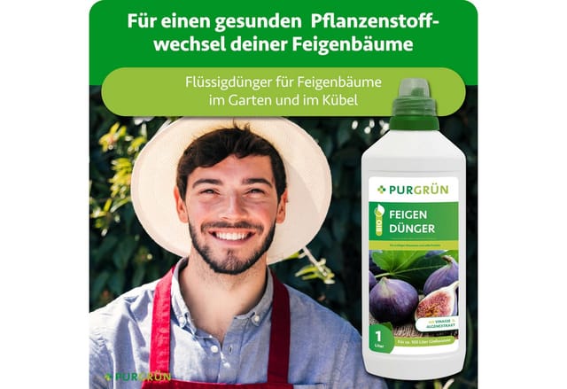 Purgrün Obstdünger Bio Feigendünger, NPK 4+1+7, Algenextrakt, 1 Liter, Flüssigdünger, 1-St., 1 Liter