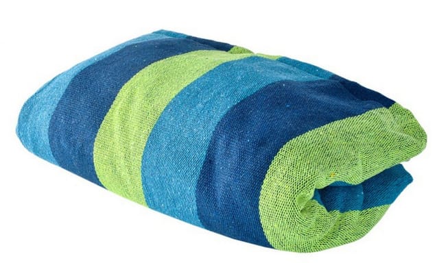 Gardlov Hängematte Hängematte für zwei Personen aus Baumwolle mit Nylonseilen (Outdoor-Hängematte, zweisitzig, wetterfest und langlebig., Hängematte für zwei Befestigungsschnüren, inkl. Montagematerial), bis 150 kg, leicht, waschbar, bequem schnell transportierbar.