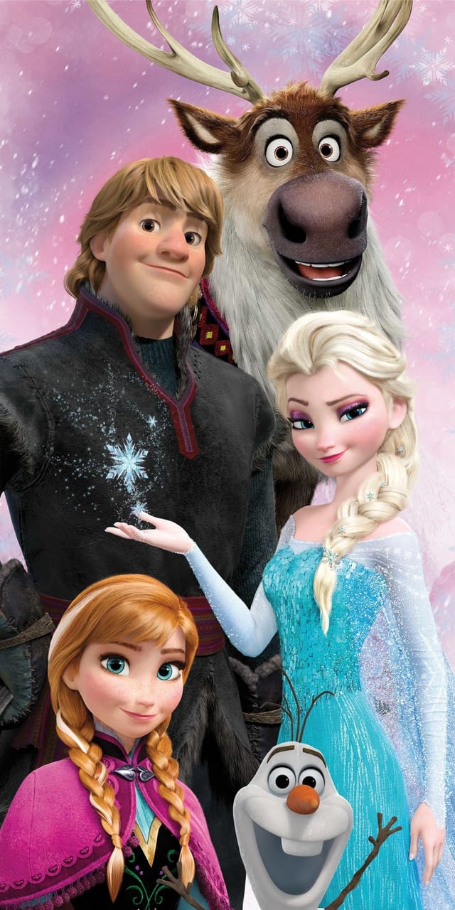 Disney Frozen Badetuch Eiskönigin weiches Duschtuch Größe: 70x140 100% Baumwolle, (1-St)