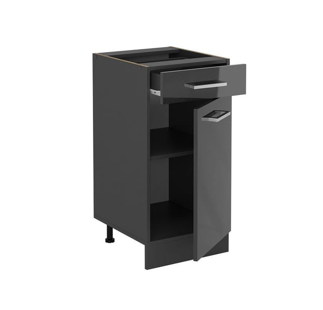 Vicco Unterschrank R-Line, Anthrazit Hochglanz/Anthrazit, 40 cm ohne Arbeitsplatte (1-St)