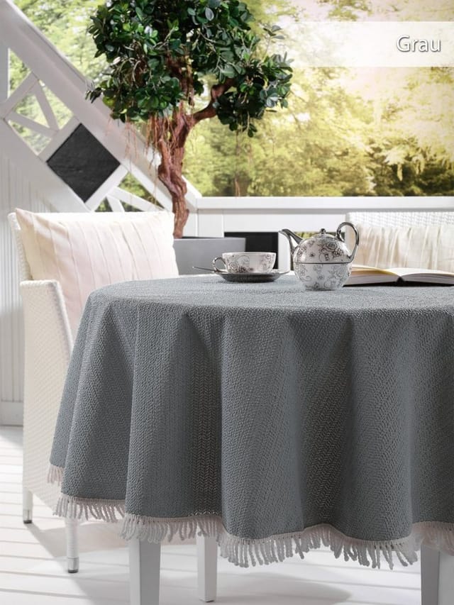 Beautex Tischdecke Garten Balkon Terrasse Camping Tischdecke, Eckig Rund Oval, Größe und (1-tlg)