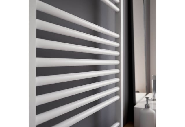 Schulte Badheizkörper Turbo Design-Heizkörper, 70x50 cm, Anschluss unten, Weiß, 312 Watt, Handtuchwärmer