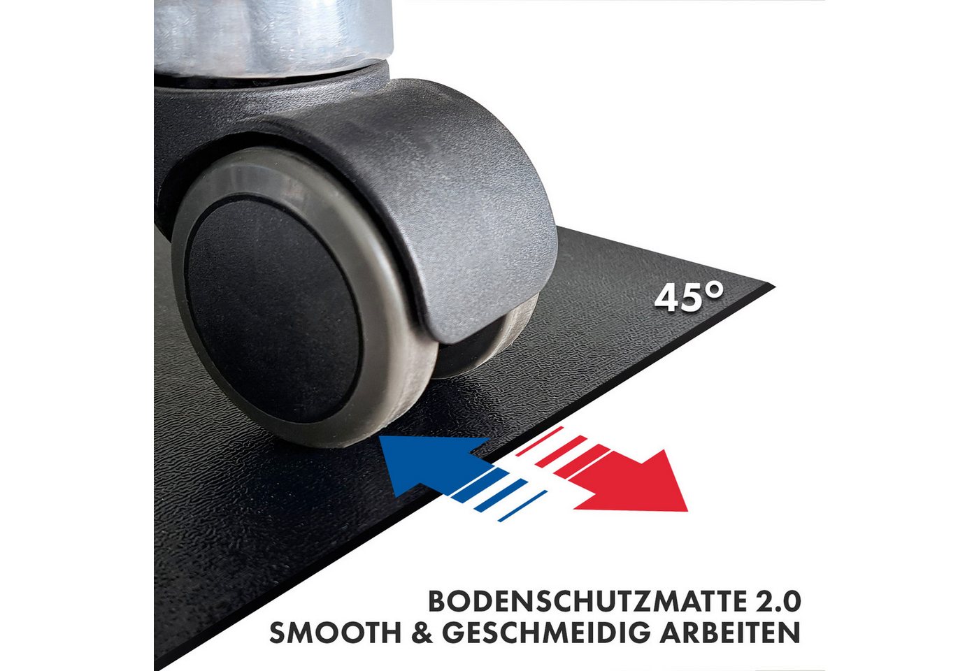 Kubus Bodenschutzmatte Delara mit abgeschrägter Kante, Optimaler Schutz, Erhältlich in vielen Farben und Größen Bild 2