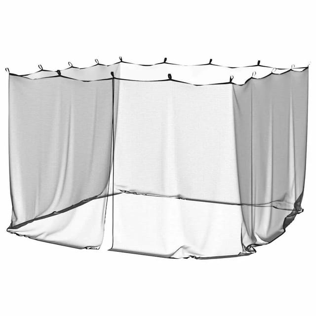 vidaXL Moskitonetz Moskitonetz für den Außenbereich, 220 Maschen, Schwarz, 300 x 300 x 20