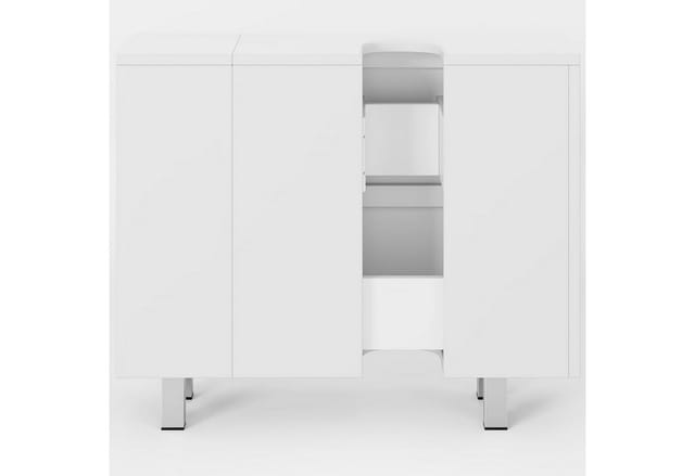 MSMASK Waschbeckenunterschrank Badezimmerschrank mit 2 großen Schubladen,80 x 30 x 66cm (1-St) Transformierbarer Unterschrank, Verstellbare Ablage, Viel Stauraum