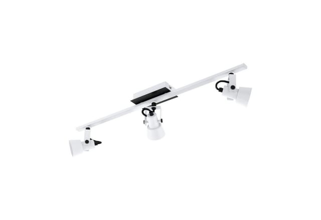 EGLO LED Deckenspot Trillo, Leuchtmittel inklusive, Schwenkbare Spots, Metall in Weiß und Schwarz, GU10 Deckenspot