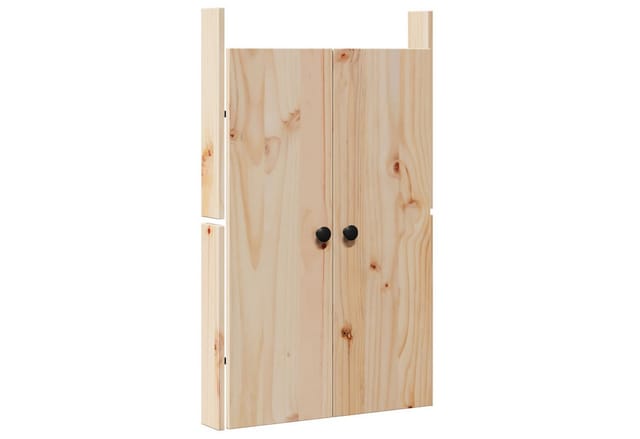 vidaXL Schranktür Küchentür MEPPEL 2 pcs Creme 50 x 9 x 82 cm Massivholz Kiefer (2 St)