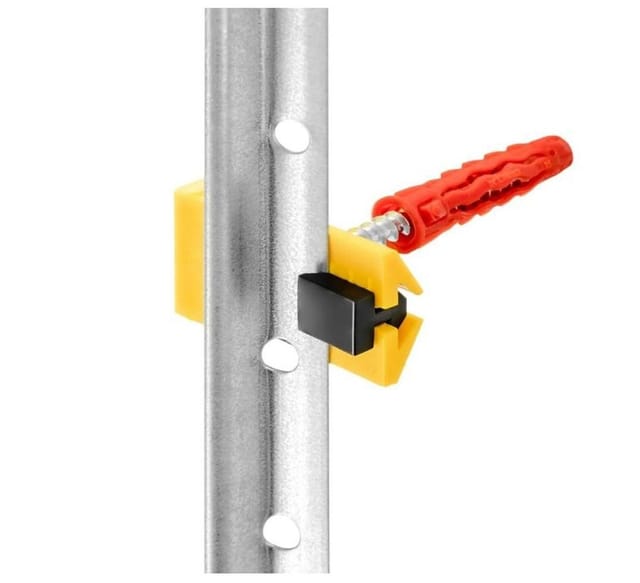 Tevo Tech Leisten-Befestigungsclips Schnellputzprofil Clips System + Dübel, (200-St)