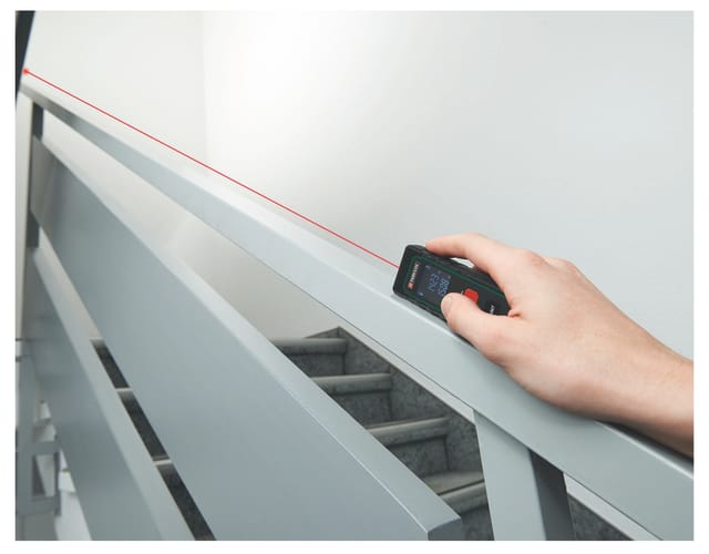 Parkside Lasermessgerät Laser-Entfernungsmesser 20 m PLEM 20 A4 Lasertechnologie LC Display