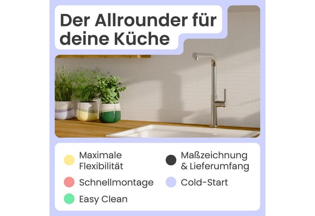 instmaier Spültischarmatur instmaier Cassia, Spültischarmatur, Auslauf ausziehbar edelstahl, Küchenarmatur