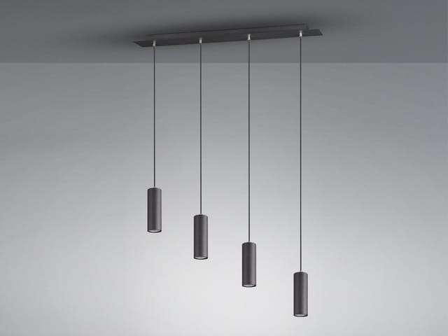 TRIO Leuchten LED Pendelleuchte, Dimmfunktion, LED wechselbar, Warmweiß, modern, mehrflammig hängend über Esstisch & Couchtisch, Breite 75cm