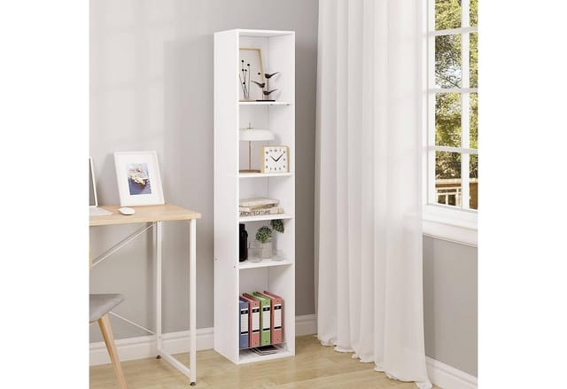 Woltu Bücherregal, 1-tlg., offenes Regal mit 5 Würfeln aus Holzwerkstoff