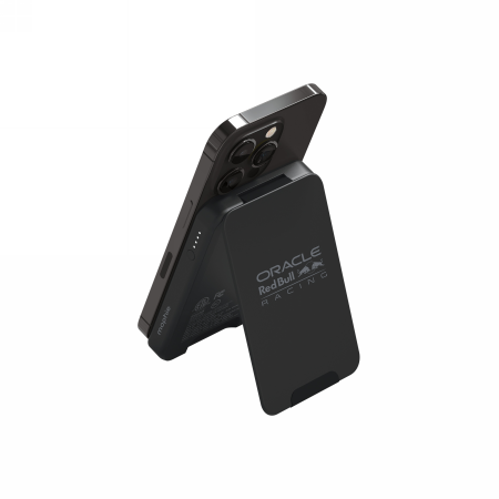 Mophie Snap+ Powerstation Mini Stand Red Bull Racing - 5000 Mah Magnetische Powerbank Mit Magsafe-kompatiblem Ständer (1x Usb-c-anschluss) (schwarz)