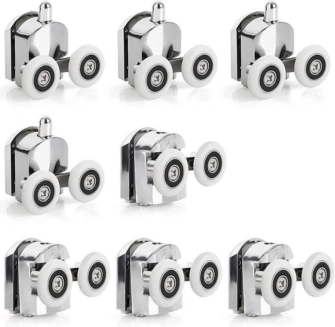 Yuanqian Set Mit 8 Schiebetürrollen Für Duschen, 23 Mm (23mm-modell-2)
