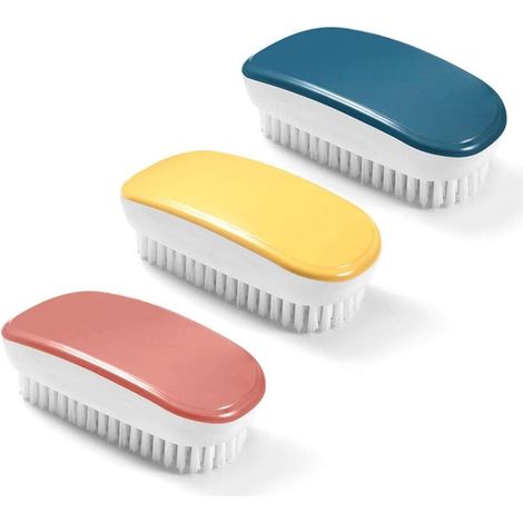 3-teiliges Wäschebürsten-set, Farbenfrohes Handreinigungsbürsten-werkzeug Für Kleidung, Schuhe, Teppiche, Küchenspüle, Badewanne (gelb, Rot, Blau)