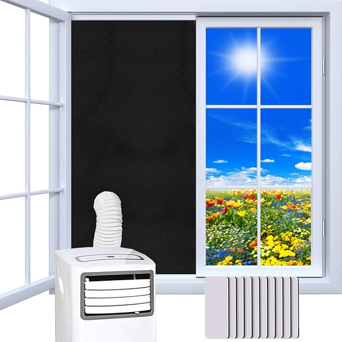 Dichtungsset Für Mobile Klimageräte, Fensterdichtung Für Mobile Klimageräte, Dichtungsgewebe Für Mobile Klimageräte, Mobile Klimageräte Und Trockner Für Drehkippfenster – 147 × 100 Cm