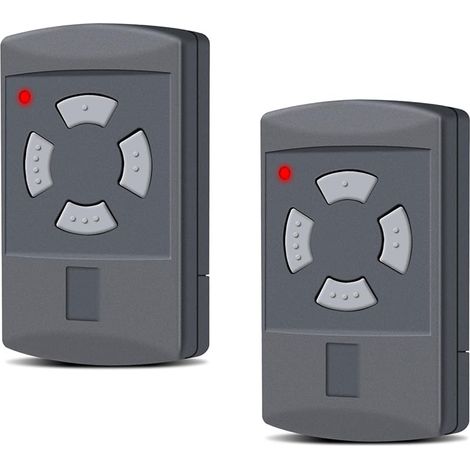 2er-pack Ersatz-handsender Für Garagentore – 40,685 Mhz – 4 Kanäle – Kompatibel Mit Hs2-40, Hs4-40, Hse2-40, Hse4-40, Hsm2-40, Hsm4-40, Grauer Taste