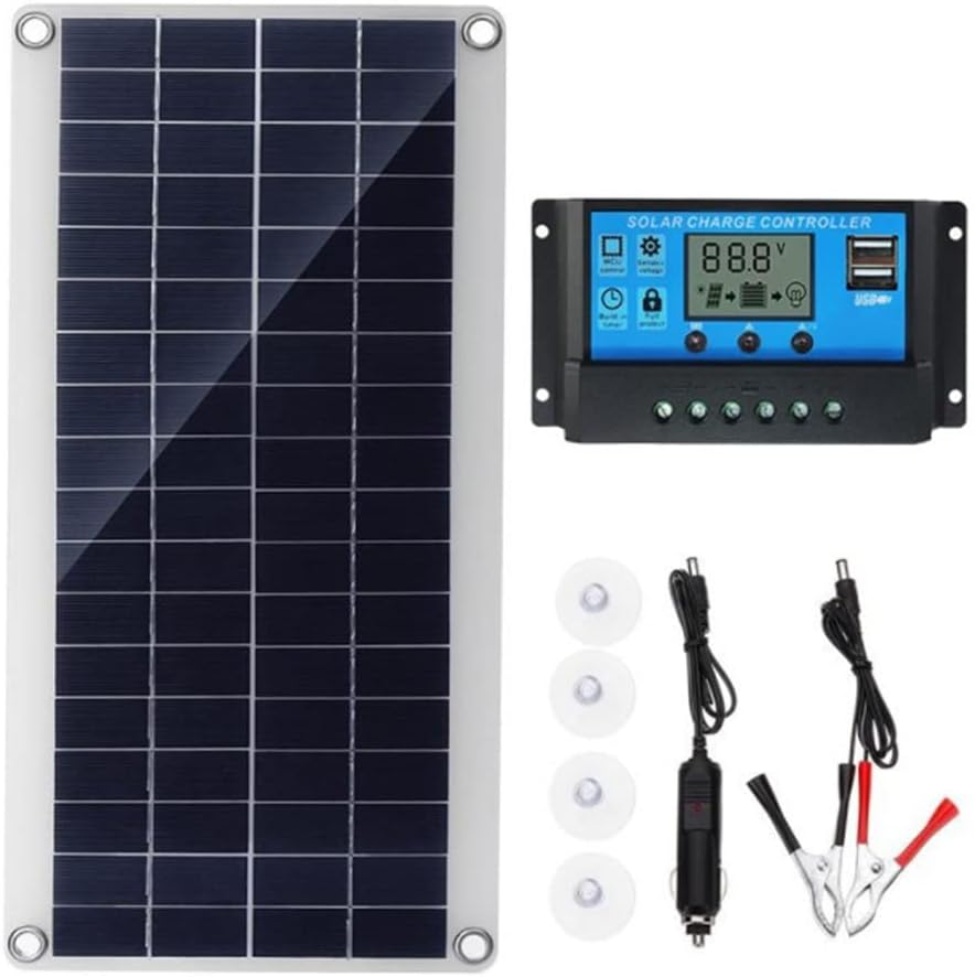 300w 12v Solarpanel — Hohe Ladekapazität — 20a Solar-laderegler Mit Nachtsicht-trigger, Geeignet Für Wohnwagen, Yachten, Outdoor-aktivitäten, Gärten Und Beleuchtung.