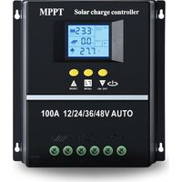 100-a-mppt-solarladeregler – Lcd-display – Max. Eingangsspannung 100 V Dc – Kompatibel Mit Blei-säure- Und Lithium-akkus – Zwei Usb-anschlüsse