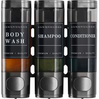 3-in-1 Wandseifenspender – Bohrfreie Montage – Abs-material – 300 Ml Pro Fach – Für Bad Und Küche – 300 Ml