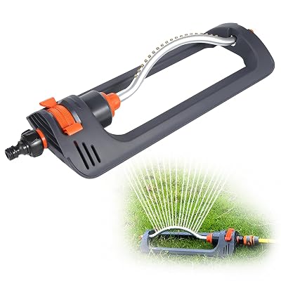 Automatischer Oszillationsregner Mit 19 Düsen – Effiziente Bewässerung Großer Flächen – Uv-beständiges Abs-material – Auslaufsicher Und Luftdicht