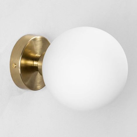 Wandleuchte Aus Eisen Und Opalglas – G9-leuchtmittel, 20 W, 15 Cm Durchmesser, Schutzart Ip20 – Ideale Akzentbeleuchtung Für Wohnzimmer Und Eingangsbereich