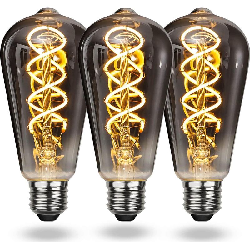Retro E27 Led-glühbirne In Warmweiß, Dimmbar, 4 W, Weiches Licht, Geeignet Für Wohnzimmer, Terrassen Und Andere Räume.