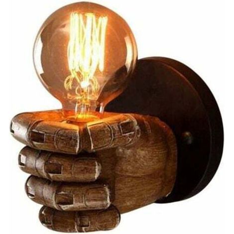 Retro-led-wandleuchte Aus Kunstharz, Antiker Industriestil, E27-fassung, Kratzfest, Maße 20 X 15 Cm