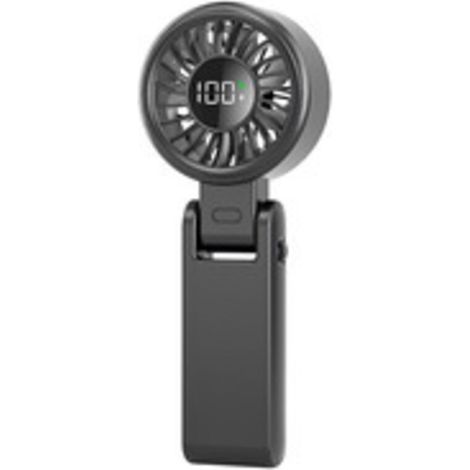 Tragbarer Usb-ventilator Mit Led-anzeige, Mini-tisch- Und Outdoor-ventilator, Wiederaufladbarer Handventilator