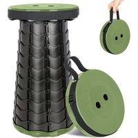 Teleskop-klapphocker 6-44,5 Cm – Tragkraft 130 Kg – Extrem Widerstandsfähiges Abs – Tragbar Und Leicht – Ideal Für Camping Und Gartenarbeit