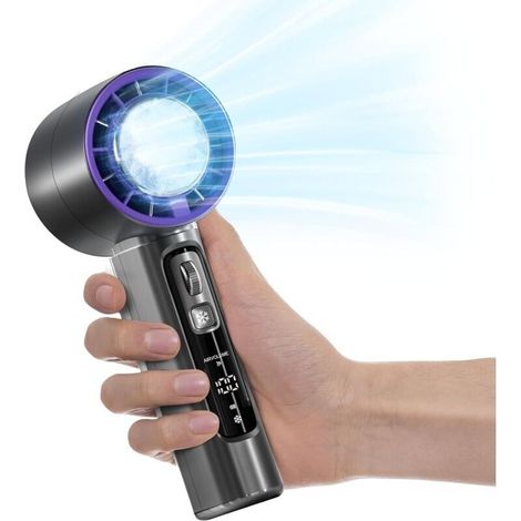 Tragbarer Ventilator Mit Einstellbarer Geschwindigkeit Von 1 Bis 100, Integriertem 4000-mah-akku, Led-anzeige, Ideal Für Reisen, Büro, Camping Und Outdoor-aktivitäten, Perfektes Geschenk Für Männer Un