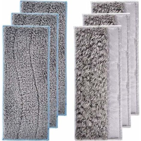 Set Mit 6 Waschbaren Wischmopp-pads Für Irobot Braava Jet M6, Bestehend Aus 3 Nassreinigungspads Und 3 Trockenwischmopp-pads