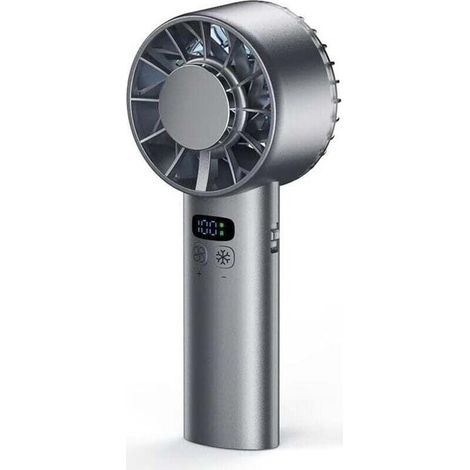 Tragbarer Mini-turbinenventilator Mit Integriertem 5200-mah-akku, Effiziente Kühlung, Einstellbare Geschwindigkeit Von 1 Bis 100, Ideal Für Reisen, Camping Und Outdoor-aktivitäten – Farbe