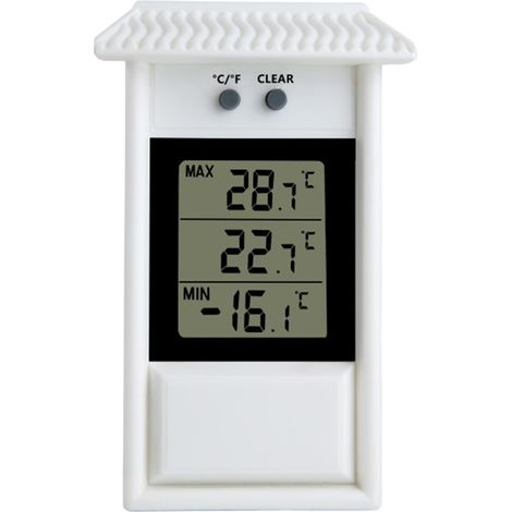 Multifunktionales Digitales Innen-/außenthermometer Mit Min-max-anzeige, Geeignet Für Garten, Gewächshaus Und Kühlschrank