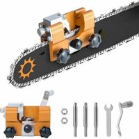 Manueller Kettenschärfer – Komplettset Mit 3 Hartmetallklingen – Universalklemme – Präzises Schärfen In 2 Minuten – Kompatibel Mit Allen Marken